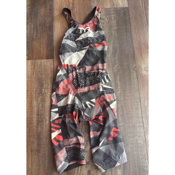 TYR Avictor Prelude Open Back Kneeskin Tech Suit Swimsuit 26 Competition Swim - Picture 2 of 5